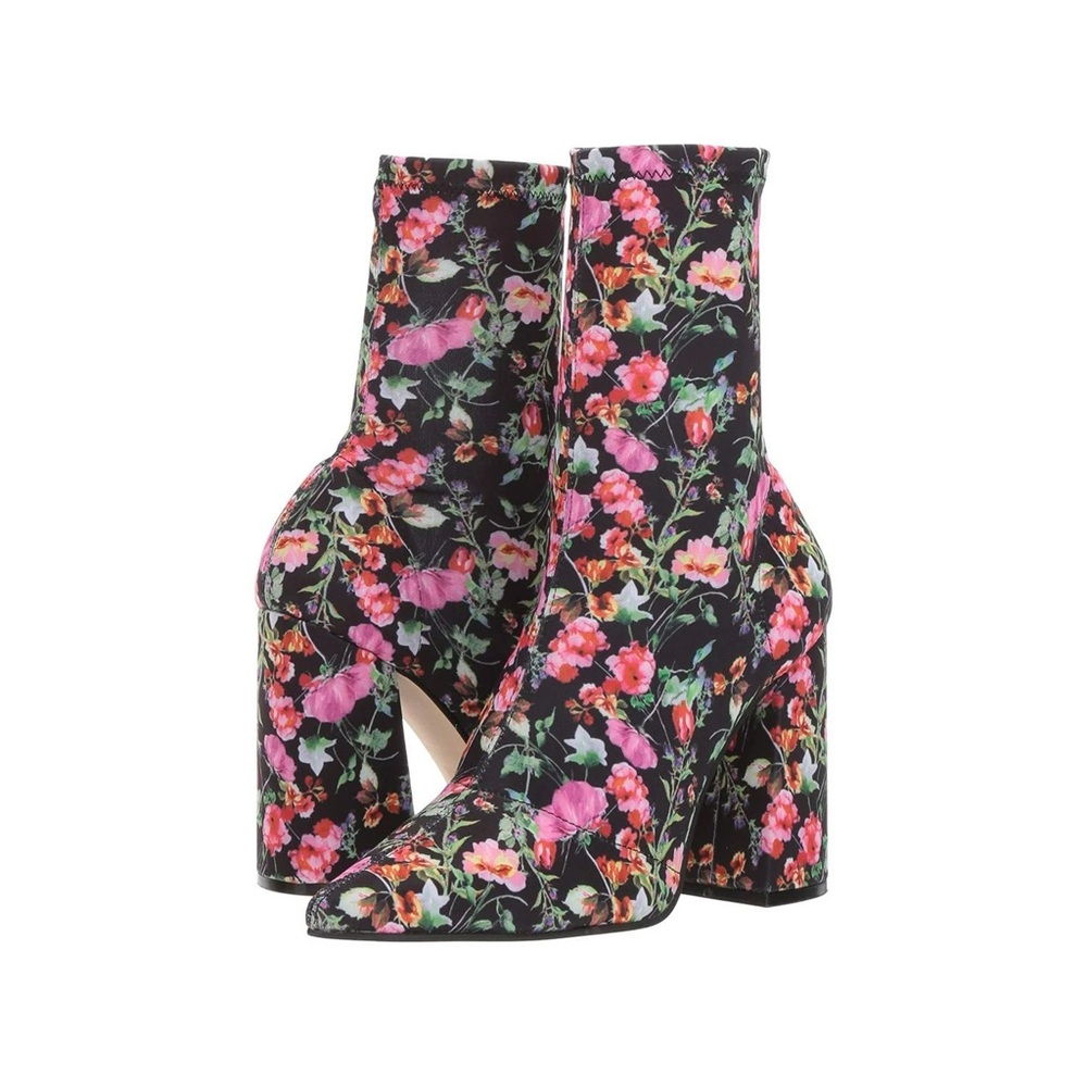 Steve Madden Women's Lombard Ankle Boot, Floral, 7 M US